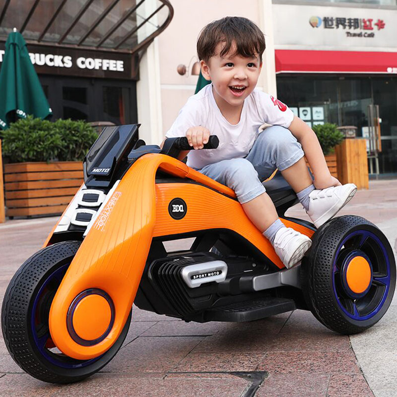 Electric motor car children can sit double morning teach three-wheeled locomotive to be able to charge large number of locomotive