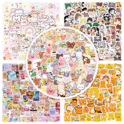 500 cute cartoon character ledger stickers行李箱贴纸高级感