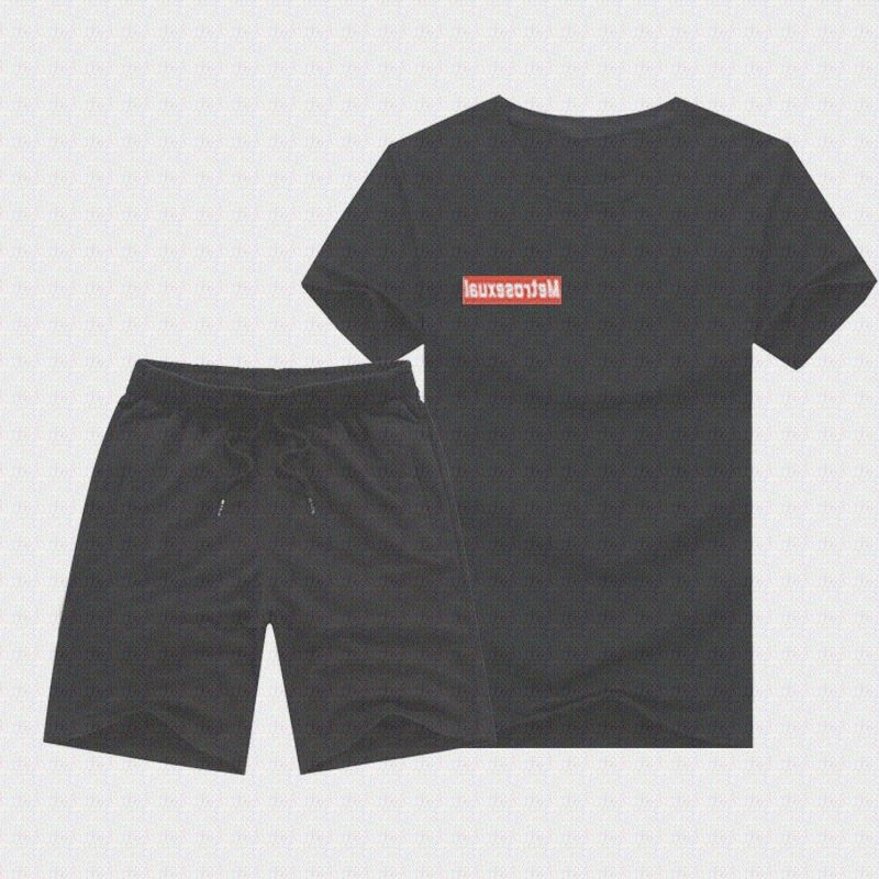 男套装夏季版潮流短袖搭配短裤两件套运动休闲学生帅气一套衣服