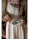 French temperament retro court style dress female 2022 autumn and winter waist belt princess platycodon fairy dress tide