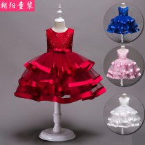 Summer clothes 3 girls 4 small dresses skirts 5 little girls 6 one-piece princess tutu skirts 7 childrens costumes 8 years old