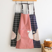 Apron work male cooking household waterproof and oil-proof cute Japanese and Korean version of the female top fashion adult kitchen waist