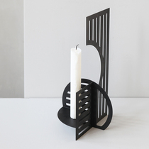 EBT Nordic | Danish Kristina Dam black candlestick geometric line ornaments decoration Bauhaus wind ins