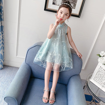 Girls summer dresses 2021 new little girl long dress super fairy princess dress summer little fairy skirt