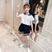Net red Childrens clothing Girls  dresses Summer 2021 new Korean version of the tide childrens girl skirt foreign princess skirt
