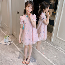 Girls Hanfu dress summer dress 2021 new Chinese style children super fairy princess dress large children suit skirt