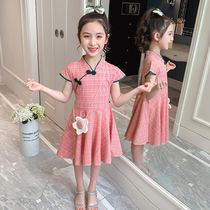 Girls summer dress 2021 new summer princess dress net red skirt Childrens clothing western style long dress childrens fashion