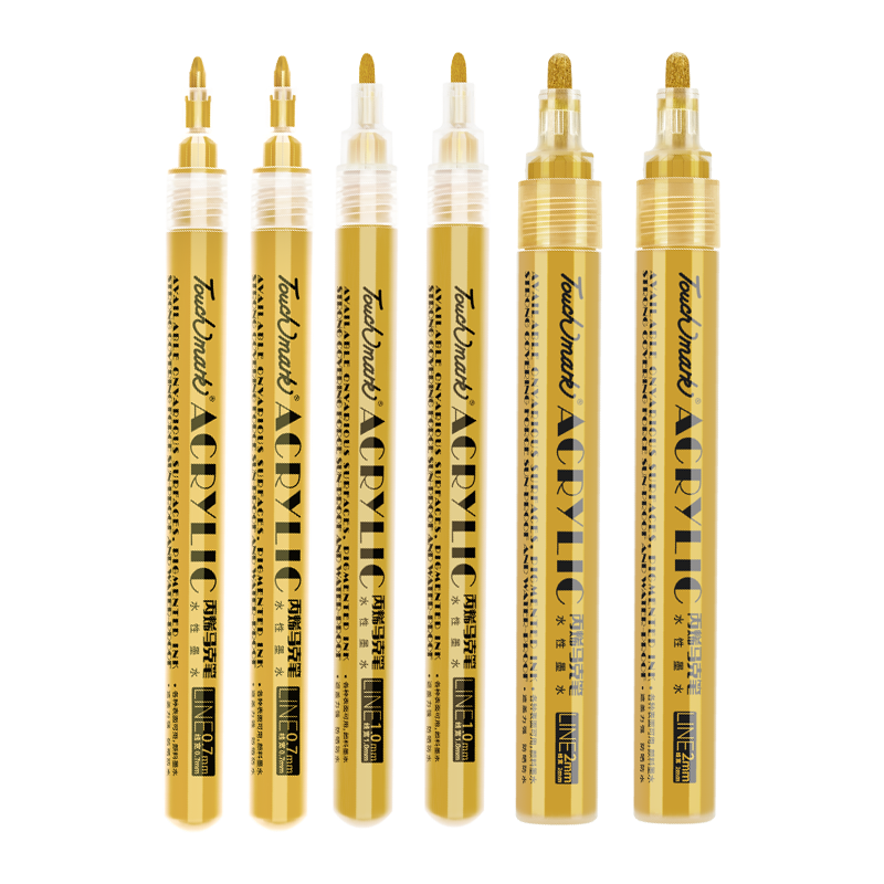 Gold acrylic marker pen