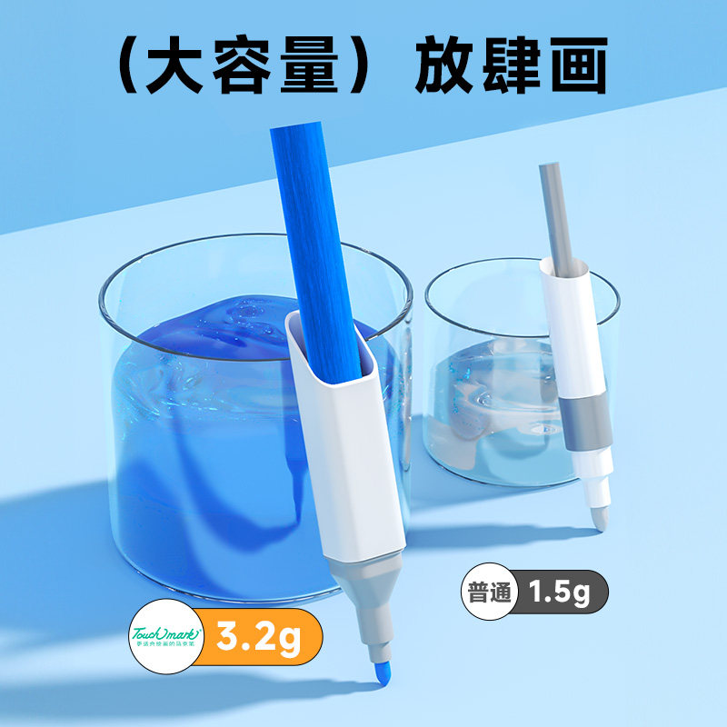 Taitchi Touchmark Marker Pen 48 Colors for Elementary School Art, Oil-Based Dual-Tip Quick-Drying Children's Graffiti Color Pen, Anime Drawing Design 60/80/120/168 Colors for Middle School Students