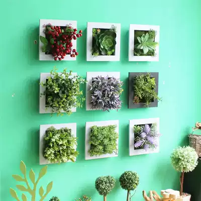 American country shop creative home wall decoration pendant simulation plant living room wall Wall Wall decoration