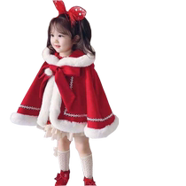 Bala girls autumn and winter cloak baby outing coat princess style shawl childrens cloak