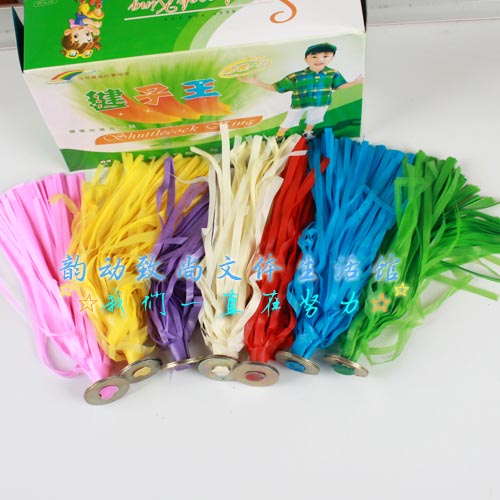 Trò chơi trẻ em với nhíp, nhíp lụa nylon màu, nhíp lụa nhựa, hương trái cây, chiều dài 19cm - Các môn thể thao cầu lông / Diabolo / dân gian quả cầu đá lông công