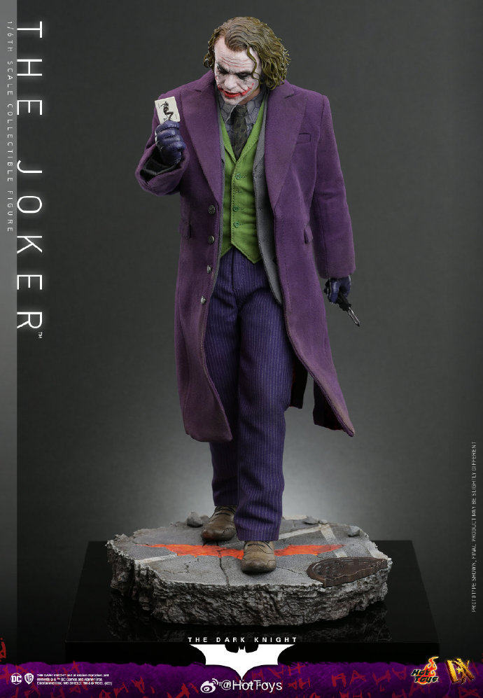Hot Toys The Joker 1/6 Action Figure The Dark Knight Batman Rubber