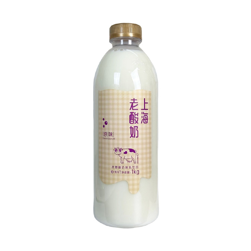 揽牧上海老酸奶原味1KG*6大瓶:甜品界的国民美味,全家人都爱的健康零食!-酸奶-淘宝好物网