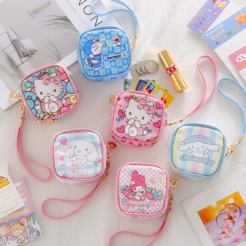 Cartoon Laced Zero Wallet Woman Little Mini Cute Kid Hand Carry Small Bag Coin Small Wallet Headphone Containing Bag