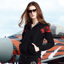 Land And Air Outdoor Military Fan Clothing Casual Black Jacket Zipped Cardiovert Woman Long Sleeve Spring Autumn 66AW1051