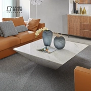 Ý Bắc Âu ánh sáng sang trọng hậu hiện đại tối giản đồ nội thất phòng khách TV tủ kết hợp sáng tạo bàn cà phê đá cẩm thạch vuông - Bàn trà
