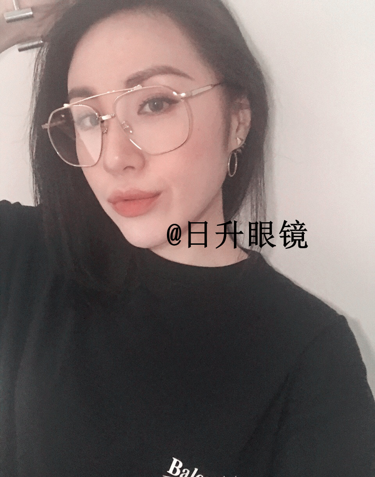 Di Lieba Chen Weizhen Meng Zikun với gọng kính gọng kính nữ lớn hình hoa tai kính râm nam hipster kính râm cận