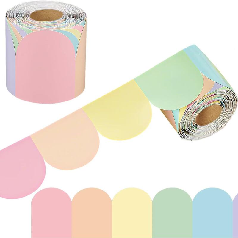 21m / Roll Rainbow-Colored Special-Shaped Strip Stickers Bulletin Board Blackboard Border Decoration Kidsren's Room Wall Decoration Stickers 21m / Roll Rainbow-Colored Special-Shaped Strip Stickers Bulletin Board Blackboard Border Decoration Kidsren's Room Wall Decoration Stickers