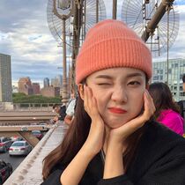 South Korea Rosex Tangk hat female autumn winter wool hat Japanese rabbit hair ear knitting hat student college style