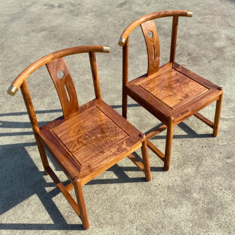 新中式花梨木椅子，刺猬紫檀三件套，传统工艺与现代家居的完美融合