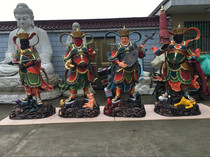 Manufacturer Direct resin GRP Guo Huang Caihong Station Like 2 m Stations Four Kings Ancient Color Four Diamond Bodhisattva