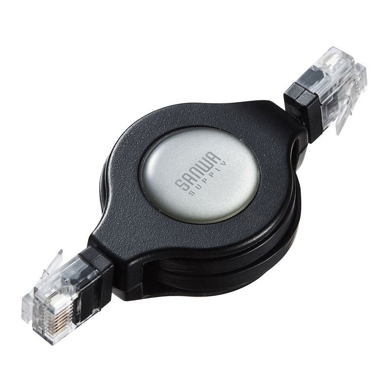 Japan SANWA Cat5e Scalable 5-type network route stable anti-interference portable suitable for travel KB-MK15BK