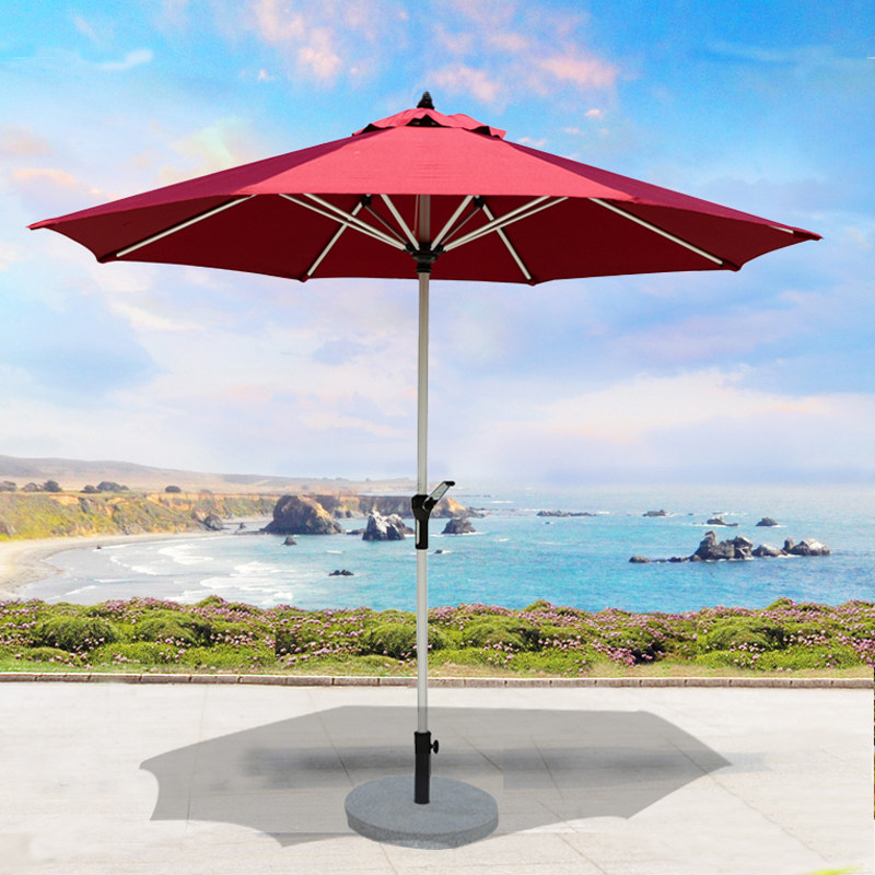 Sunshade outdoor central column umbrella outdoor snack stall sun umbrella printing with LOGO advertising umbrella outdoor garden umbrella