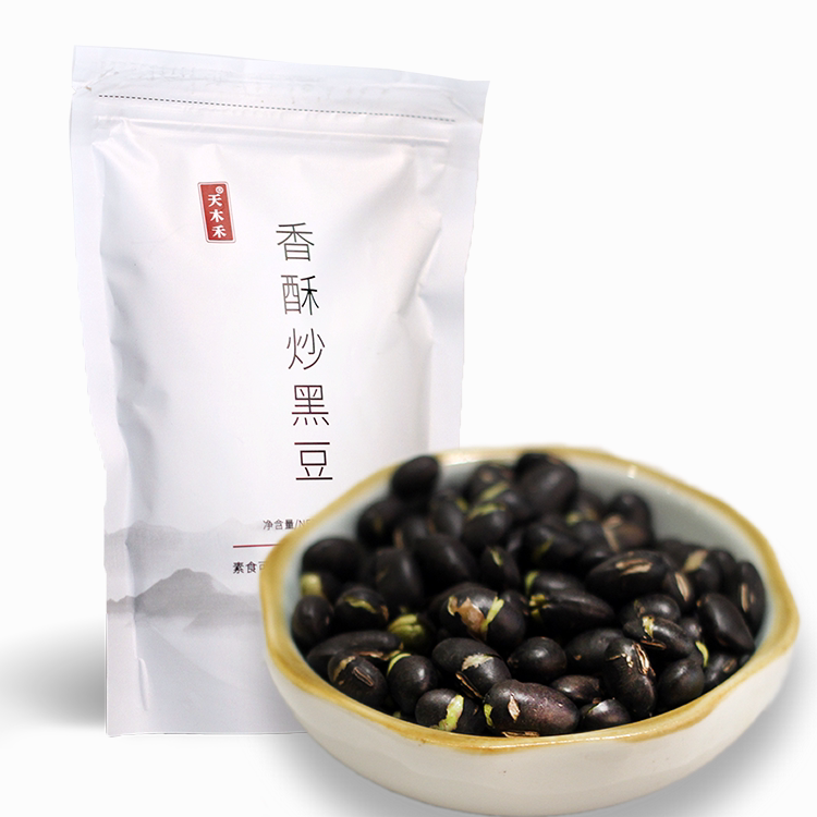 Sky wood and fried black bean ready-to-eat sweet and dried black beans 250g snacks casual snack vegetarian life