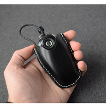 Suitable for mass passer-by car key foreskin rope Link All hand-made Tanning Cow Leather Customised