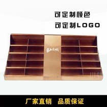 Sales department business card holder custom multi-layer porous business card shelf hotel lobby front desk stainless steel business card box