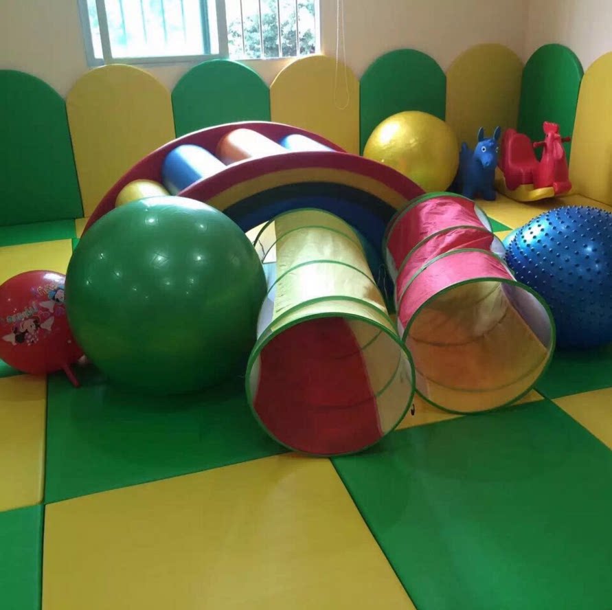 Bodybuilding Park Early Teach Parent-child Kindergarten Indoor PU Sub-Light Baby Crawl Mat Wall Soft Bag Children Soft Ground Mat