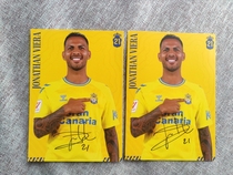 Vieira autographed official card Las Palmas 2324 season official card Slight flaws in the upper left corner