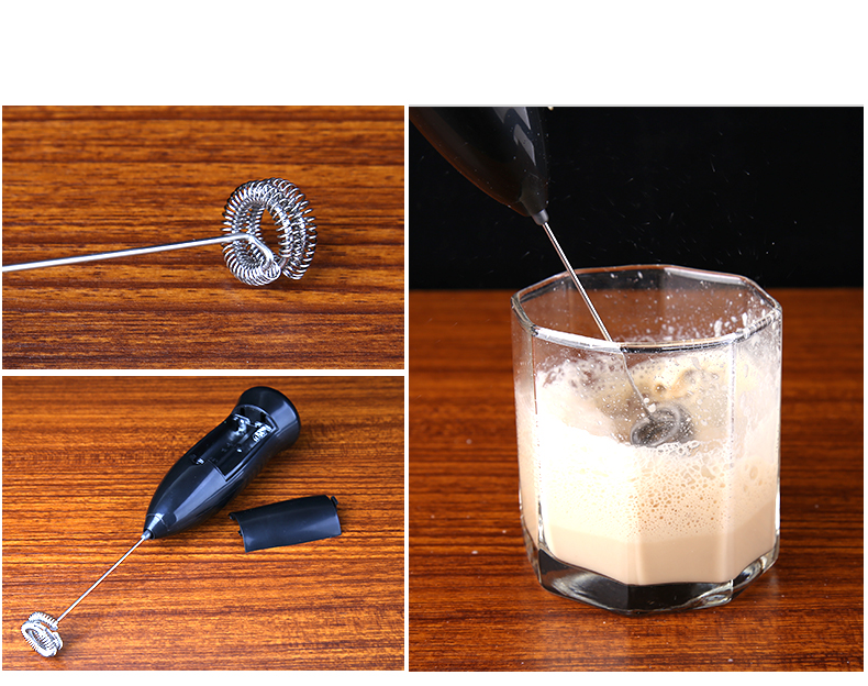 Điện foamer cà phê công cụ phù hợp với thiết bị sữa nhỏ bọt hộ gia đình máy trứng beater manual mixer phin pha cafe inox lớn