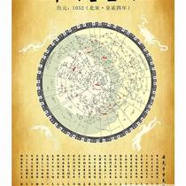 Chinese ancient star map scroll painting Star official map three yuan twenty-eight constellations star astrological map astronomical wall chart easy to learn