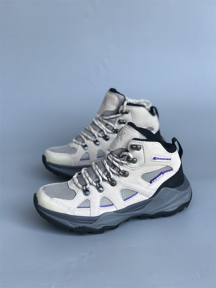 Original Autumn Winter New Frosted Leather matching mesh fabric Lace Casual Shoes High Help Waterproof Non-slip Professional Outdoor Shoes-Taobao