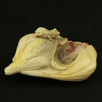 Soapstone ornaments carved handles jade old materials antique collectibles Shunfeng