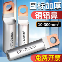 National standard square head copper and aluminum thickened transition nose DTLF10-300 square circuit breaker special terminal block