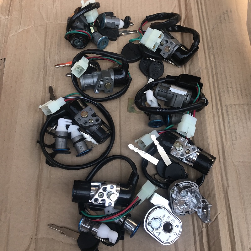 Locomotive sleeve lock electronic door lock in sand Five sheep Princess gy6 scooter head switch key for dream triple lock universal