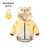 2021 new childrens winter jackets for spring and autumn baby jackets for going out with velvet to keep warm