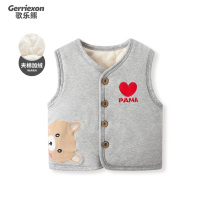 Baby autumn and winter clothes plus velvet quilted vest childrens waistcoat men and women baby warm vest newborn winter clothes vest
