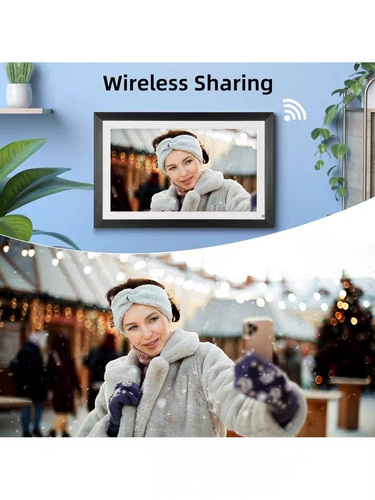 Сенсорная фоторамка, электронный фотоальбом, цифровой ЖК-дисплей, 15.6 дюймов