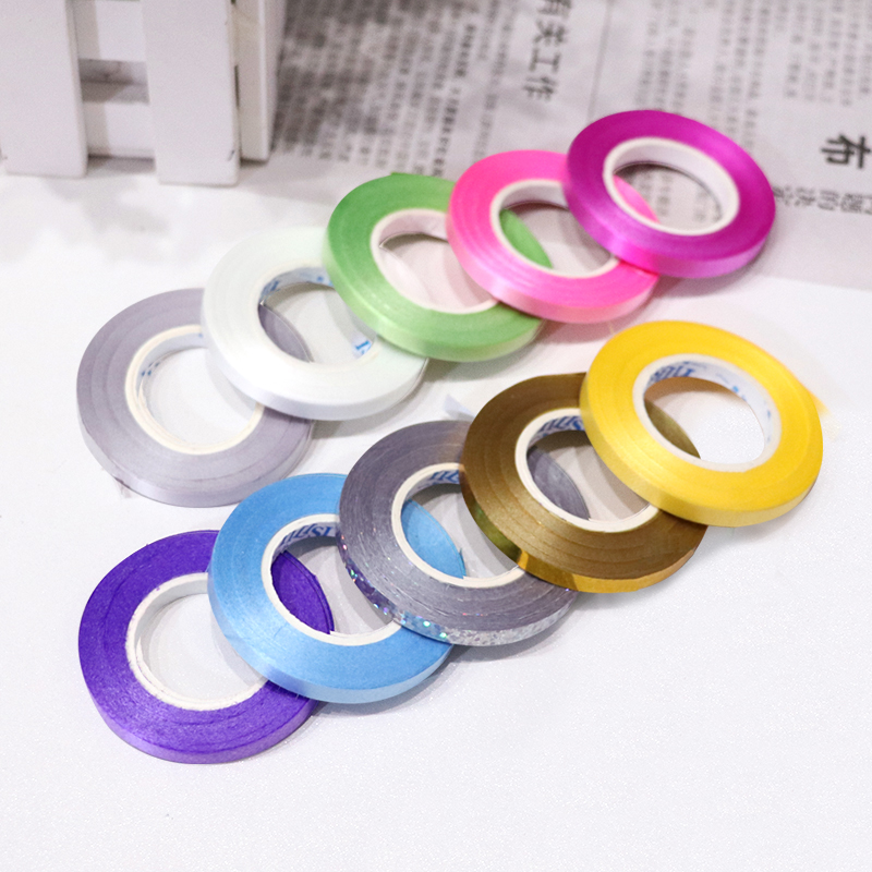 Mini small color band Balloon Decoration Knotted Rahua Party Wedding Festive Festive Items Dress Up Dress Arrangement Silk Ribbon