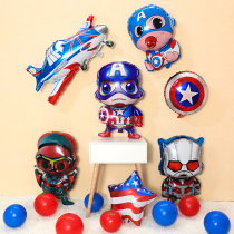 The Avengers Union USA Captain Spider-Man styled Balloon Boy Girl Birthday Party Decorations