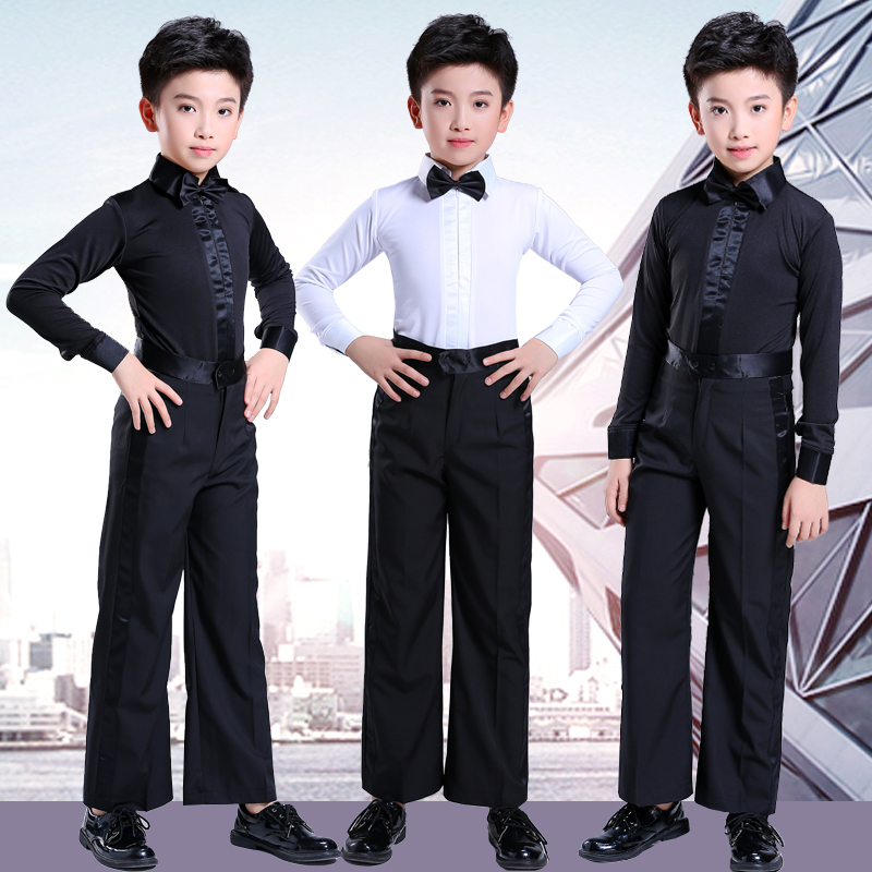 Boys Latin Dance Dress Children&apos;s Shirts Competition Dress Standard Professional Grade Examination Dress Regulation Children&apos;s Performance