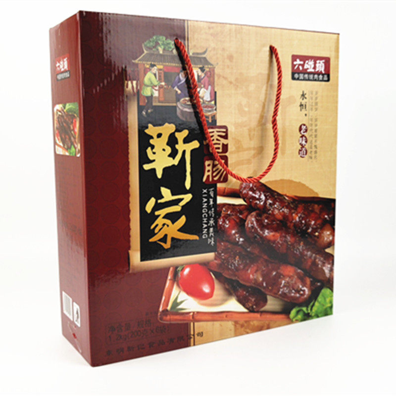 Shandong Heze East Ming special products Jin family powder belly-belly sausage sausage enema cooked food gift box ready-to-eat six-touch head old shop