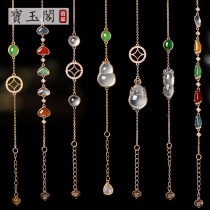 Boutique colorful jade bracelet womens 18K gold with diamond inlay Myanmar natural jade small boutique gourd hand ornaments