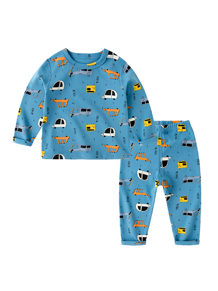 . Bé bộ đồ lót mùa xuân váy mens 2-6 tuổi trẻ pajama hai mảnh bộ.