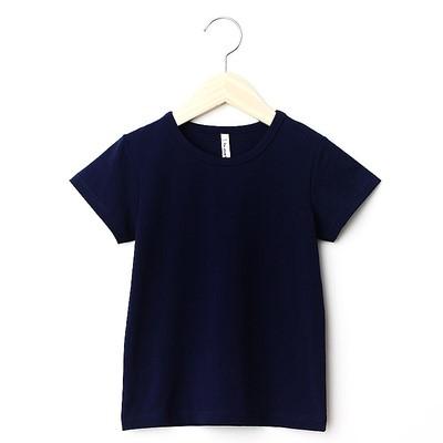 . Trai và trẻ em gái mùa xuân và mùa hè mỏng dài tay T-shirt trong phiên bản Hàn Quốc con lớn của vòng cổ màu đen đầu trắng cơ thể kéo dài đáy.