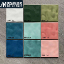 Color glazed tiles Floor tiles 150x150 glossy art tiles Bathroom kitchen background wall interior tiles